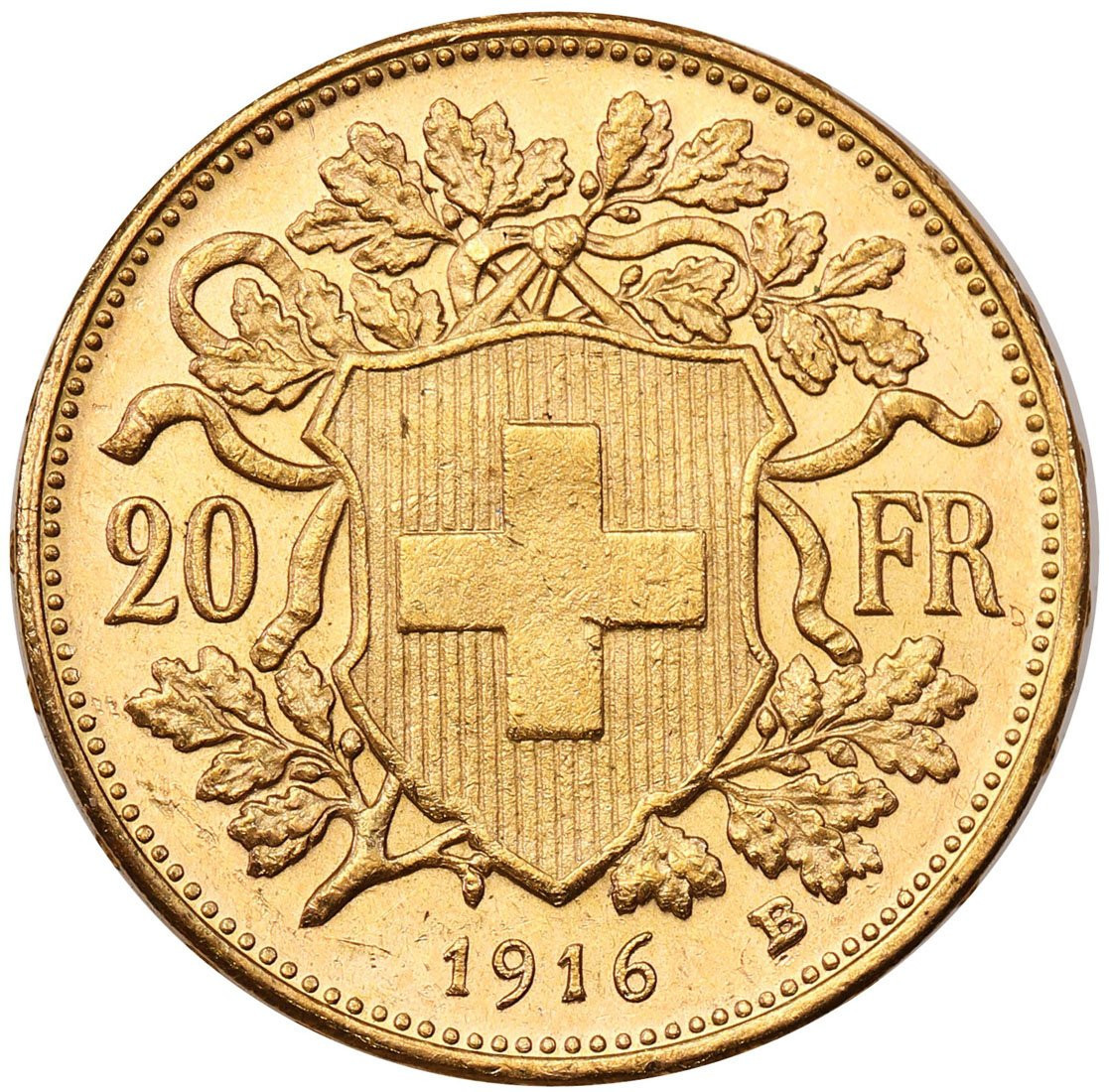 Szwajcaria Helvetia 20 franków 1916 st.1/1-
